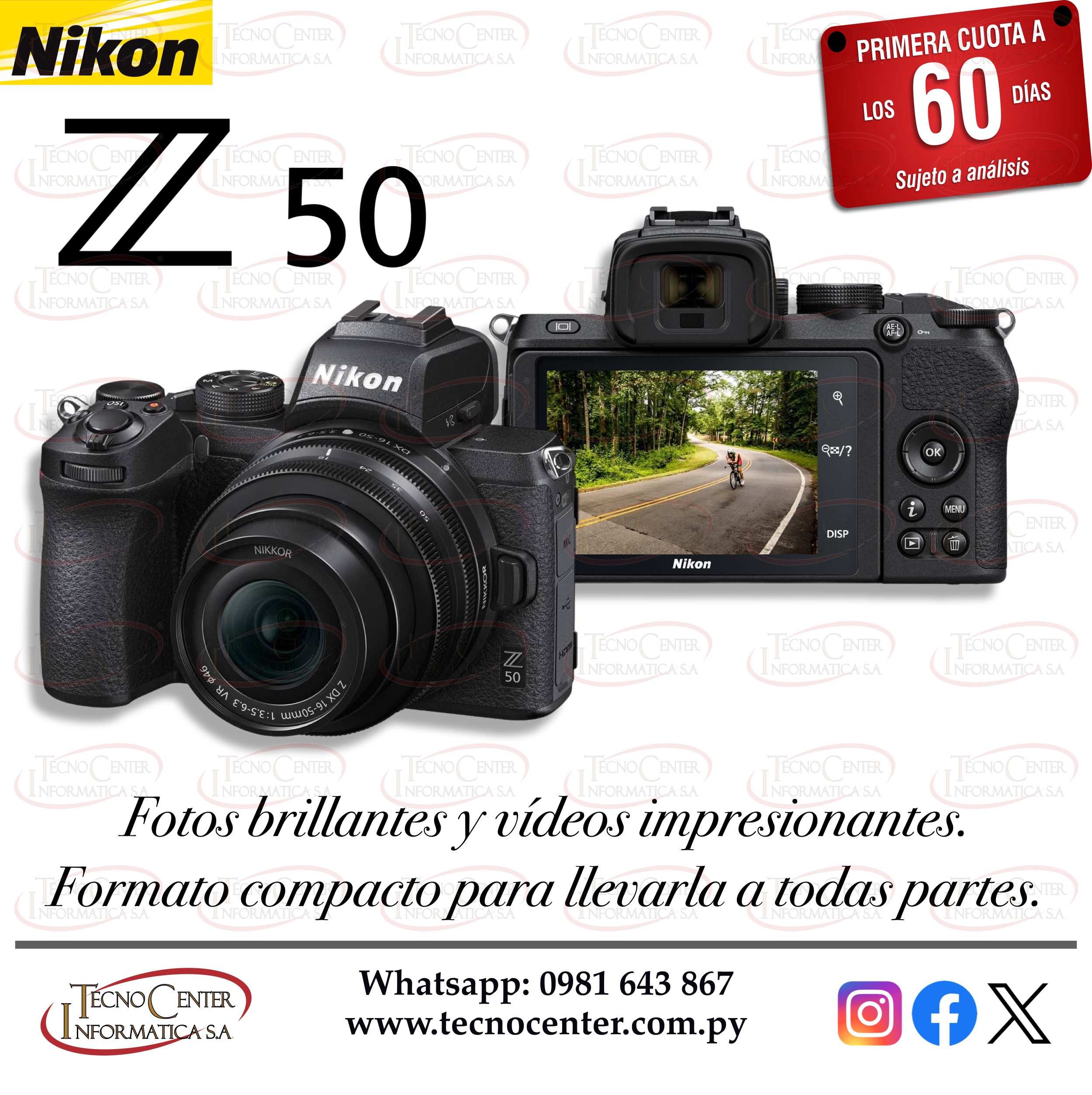 Cámara Nikon Z50 Kit de lente 16-50 mm